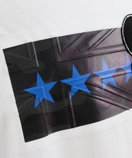 【セール】mlt3984-Emboss Hide BlackCamo LS TEE Tシャツ（Tシャツ/カットソー）｜qwerty（クワーティ）