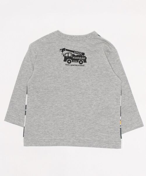 kladskap（クレードスコープ）の「乗り物プリント長袖Tシャツ（Tシャツ/カットソー・キッズ・ネイビー/トップグレー・130cm/90cm/80ｃｍ/120cm/100cm/110cm）」の3枚目の写真