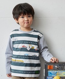 kladskap | 乗り物プリント長袖Tシャツ(Tシャツ/カットソー)