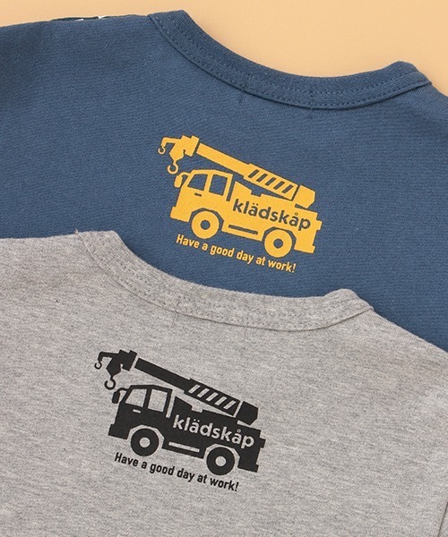 kladskap（クレードスコープ）の「乗り物プリント長袖Tシャツ（Tシャツ/カットソー・キッズ・ネイビー/トップグレー・130cm/90cm/80ｃｍ/120cm/100cm/110cm）」の9枚目の写真