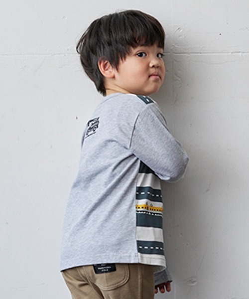 kladskap（クレードスコープ）の「乗り物プリント長袖Tシャツ（Tシャツ/カットソー・キッズ・ネイビー/トップグレー・130cm/90cm/80ｃｍ/120cm/100cm/110cm）」の16枚目の写真