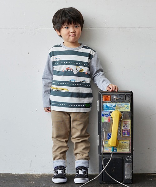 kladskap（クレードスコープ）の「乗り物プリント長袖Tシャツ（Tシャツ/カットソー・キッズ・ネイビー/トップグレー・130cm/90cm/80ｃｍ/120cm/100cm/110cm）」の14枚目の写真