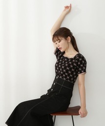 PROPORTION BODY DRESSING | ＜Ｅ＞ロゴジャガードニット / 1212275900(ニット/セーター)