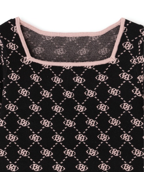 PROPORTION BODY DRESSING（プロポーションボディドレッシング）の「＜Ｅ＞ロゴジャガードニット / 1212275900（ニット/セーター・レディース・ホワイト系その他/ベージュ系その他/ブラック・FREE）」の8枚目の写真