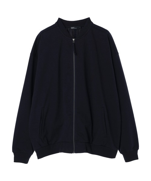 CRAFT STANDARD BOUTIQUE（クラフトスタンダードブティック）の「32/2ヘビー天竺カットオフZIPカーディガン　＊（カーディガン/ボレロ・メンズ・ダークネイビー/ブラック/カーキ・M/L）」の3枚目の写真