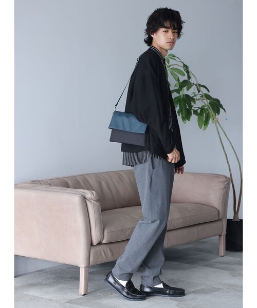 THE SHOP TK （ザ ショップ ティーケー ）の「◆【2WAY】ショルダークラッチバッグ（クラッチバッグ・メンズ・ダークグリーン系/ブラック/チャコールグレー/ネイビー系・00）」の6枚目の写真