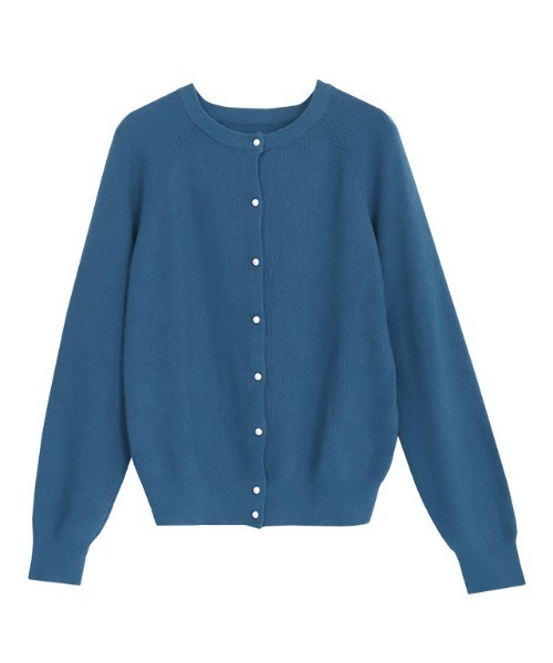 Pierrot（ピエロ）の「パールボタンカーディガン（カーディガン/ボレロ・レディース・ブラック/アイボリー/グレー系その他/ロイヤルブルー/ベージュ/インディゴブルー/ネイビー・M/L/LL）」の16枚目の写真