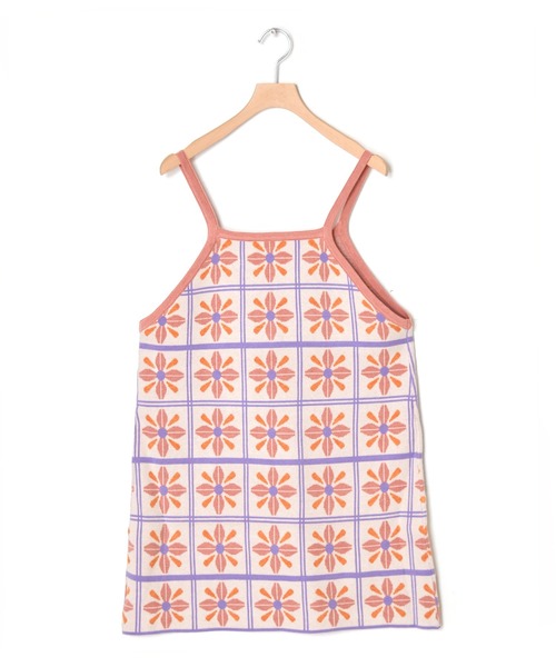 美品　キャシャレル　シルク100％ ワンピース　花柄✖️ボーダー 花柄楊柳プリーツキャミワンピース(505416704) | コカ(coca) - d