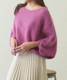 OUVRAGE CLASSE | フォックスファーポンチョニット(ニット/セーター)