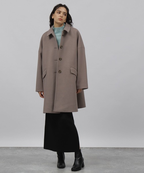 LAKOLE（ラコレ）の「ウーリーテックボタンフロントAラインコート / 281764（その他アウター・レディース・アイボリー/グレイッシュベージュ/ダークネイビー・SMALL/MEDIUM）」の10枚目の写真