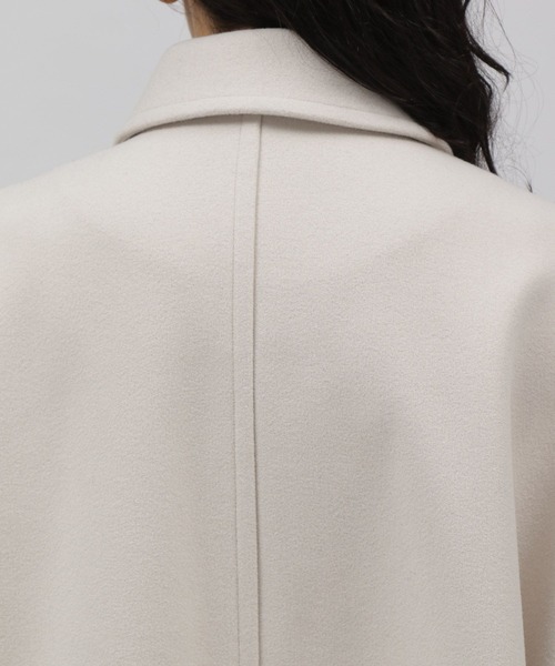 LAKOLE（ラコレ）の「ウーリーテックボタンフロントAラインコート / 281764（その他アウター・レディース・アイボリー/グレイッシュベージュ/ダークネイビー・SMALL/MEDIUM）」の16枚目の写真