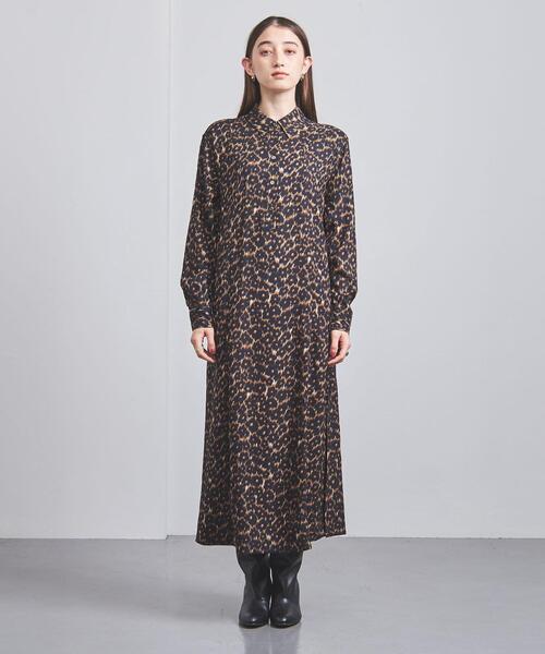 dahl'ia(ダリア)の「<dahl’ia>LEO シャツワンピース(シャツワンピース・レディース・ブラック/ダークブラウン・FREE)」の3枚目の写真