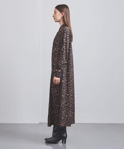 dahl'ia(ダリア)の「<dahl’ia>LEO シャツワンピース(シャツワンピース・レディース・ブラック/ダークブラウン・FREE)」の4枚目の写真