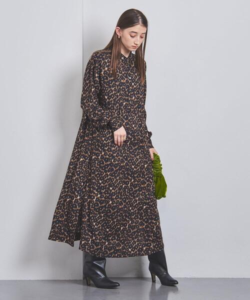 dahl'ia(ダリア)の「<dahl’ia>LEO シャツワンピース(シャツワンピース・レディース・ブラック/ダークブラウン・FREE)」の7枚目の写真