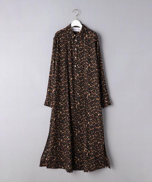 dahl'ia(ダリア)の「<dahl’ia>LEO シャツワンピース(シャツワンピース・レディース・ブラック/ダークブラウン・FREE)」の8枚目の写真