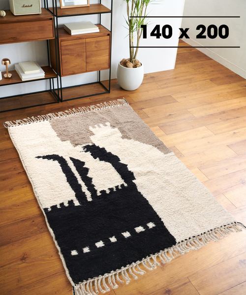 140×200 ジャーナルスタンダード ラグ 使用期間3ヶ月 GEOMETRIC RUG