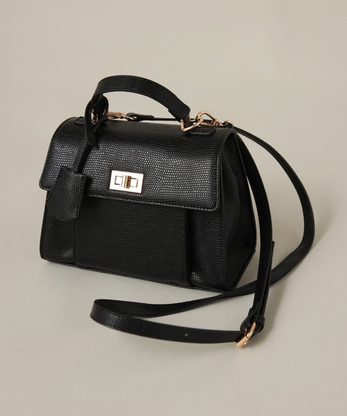 Cheek(チーク)の「スクエアミニバッグ(ハンドバッグ・レディース・グリーン/ホワイト×ブラック/ブラック・FREE)」の15枚目の写真