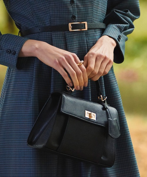 Cheek(チーク)の「スクエアミニバッグ(ハンドバッグ・レディース・グリーン/ホワイト×ブラック/ブラック・FREE)」の9枚目の写真