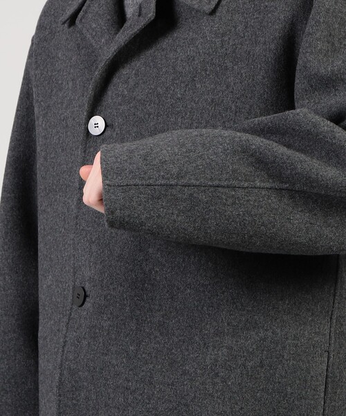 EDITION(エディション)の「MELTON SHORT COAT ウール ダブルフェイスショートコート(その他アウター・メンズ・ブラック/チャコールグレー・M/S)」の14枚目の写真
