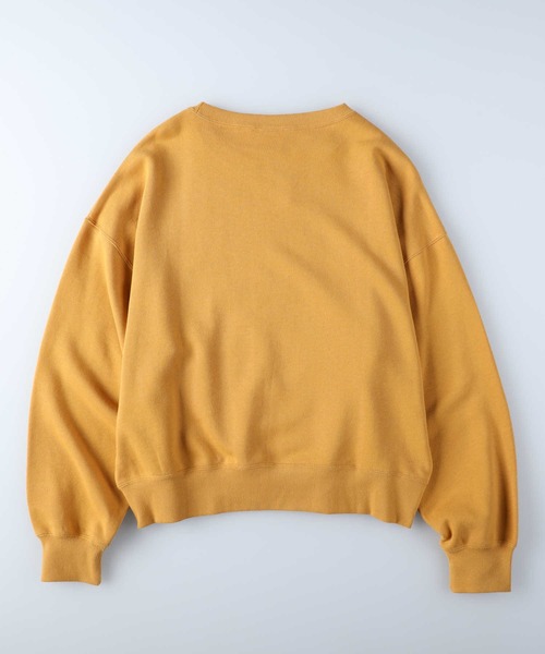 Champion(チャンピオン)の「【Champion】ワンポイントカレッジクルースウェット(スウェット・レディース・オフホワイト/オレンジ/ダークグレー・M/L)」の21枚目の写真