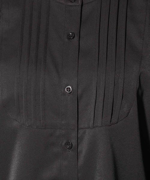 repipi armario(レピピ アルマリオ)の「バンドカラーBIGシャツ(シャツ/ブラウス・キッズ・ブラック/ホワイト・SMALL/MEDIUM/LARGE)」の13枚目の写真