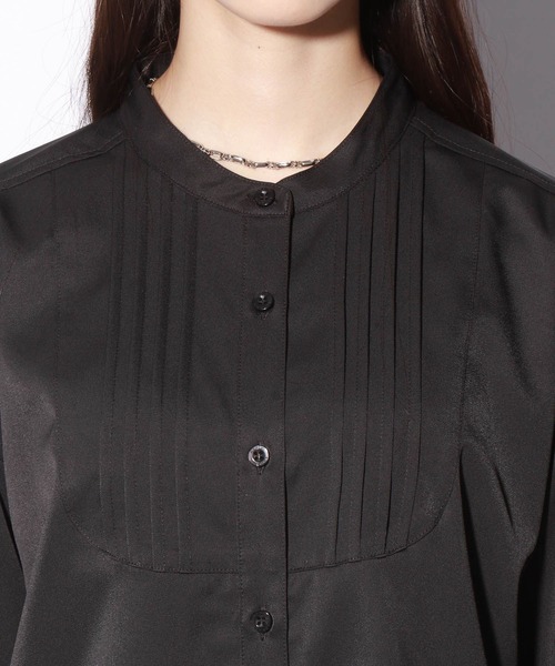 repipi armario(レピピ アルマリオ)の「バンドカラーBIGシャツ(シャツ/ブラウス・キッズ・ブラック/ホワイト・SMALL/MEDIUM/LARGE)」の9枚目の写真
