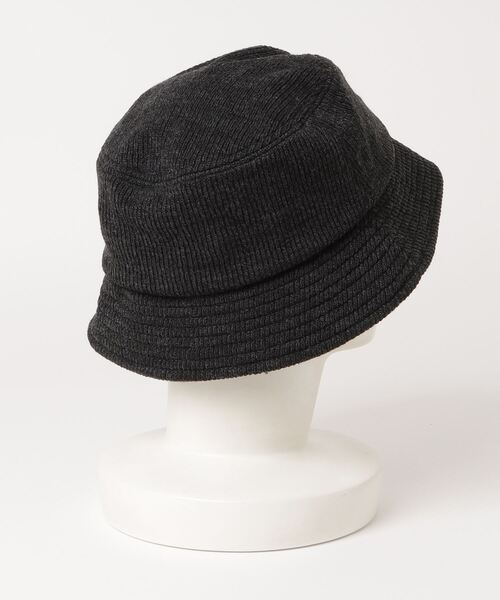 Healthknit（ヘルスニット）の「Healthknit/リブニットバケットハット（ハット・レディース・チャコール/ブラウン/ブラック・FREE）」の4枚目の写真