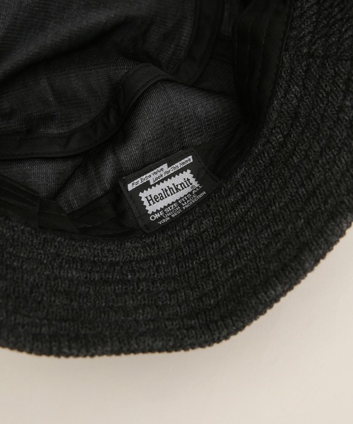 Healthknit（ヘルスニット）の「Healthknit/リブニットバケットハット（ハット・レディース・チャコール/ブラウン/ブラック・FREE）」の11枚目の写真