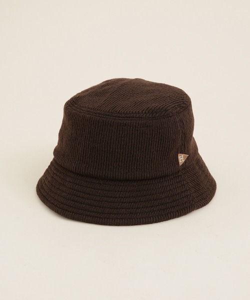 Healthknit（ヘルスニット）の「Healthknit/リブニットバケットハット（ハット・レディース・チャコール/ブラウン/ブラック・FREE）」の12枚目の写真