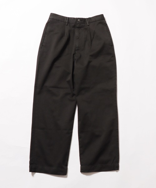 RICCARDO METHA（リカルドメッサ）の「RICCARDO METHA/リカルドメッサ 1TUCK WIDE PANTS T0037/DORAGON TWILL ワイドパンツ チノパンツ（デニムパンツ・メンズ・ベージュ/ブラック/オリーブ・44/48/46）」の13枚目の写真
