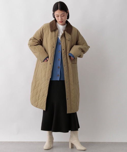 LOWRYS FARM（ローリーズファーム）の「エリツキキルティングコート　123005（ミリタリージャケット・レディース・ブラック/ベージュ/カーキ・FREE）」の19枚目の写真