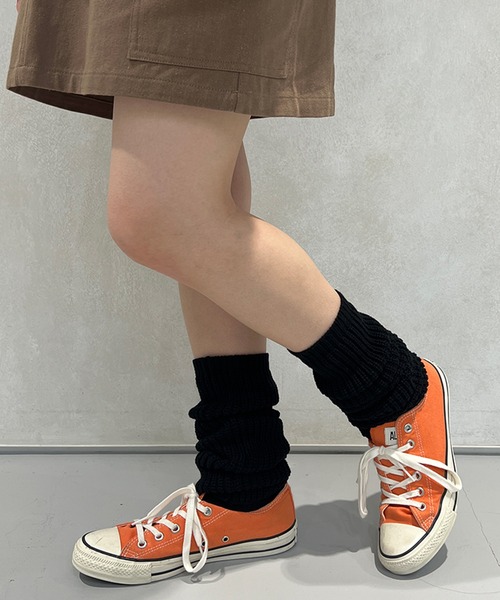 kutir(クティール)の「2wayカラーウォーマー(アームカバー・レディース・オレンジ/ブラック/オフホワイト・FREE)」の6枚目の写真