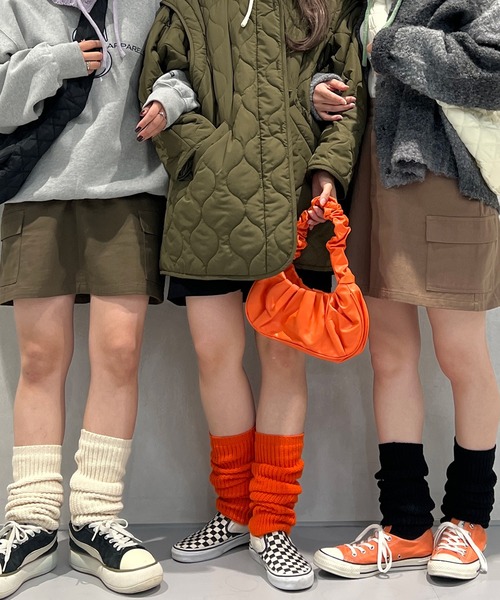 kutir(クティール)の「2wayカラーウォーマー(アームカバー・レディース・オレンジ/ブラック/オフホワイト・FREE)」の12枚目の写真