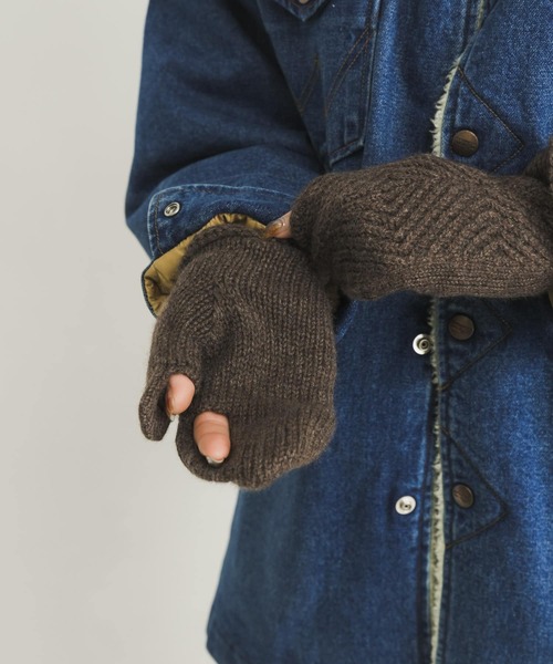 URBAN RESEARCH（アーバンリサーチ）の「カシミヤミトン（手袋・レディース・オレンジ/グリーン/ブラウン・FREE）」の7枚目の写真