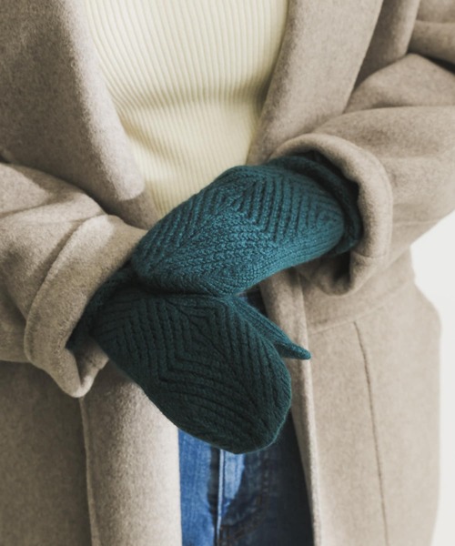 URBAN RESEARCH（アーバンリサーチ）の「カシミヤミトン（手袋・レディース・オレンジ/グリーン/ブラウン・FREE）」の10枚目の写真