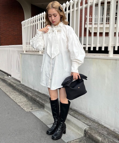 one after another NICE CLAUP（ワンアフターアナザーナイスクラップ）の「ベロアリボンヘアピン2個セット（ヘアピン・レディース・ブラック・FREE）」の13枚目の写真