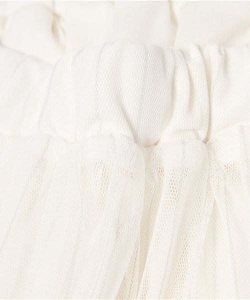 earth music&ecology（アースミュージックアンドエコロジー）の「チュールスカート（スカート・レディース・ライトグレー/サックスブルー/ネイビー/ストライプ・FREE）」の12枚目の写真