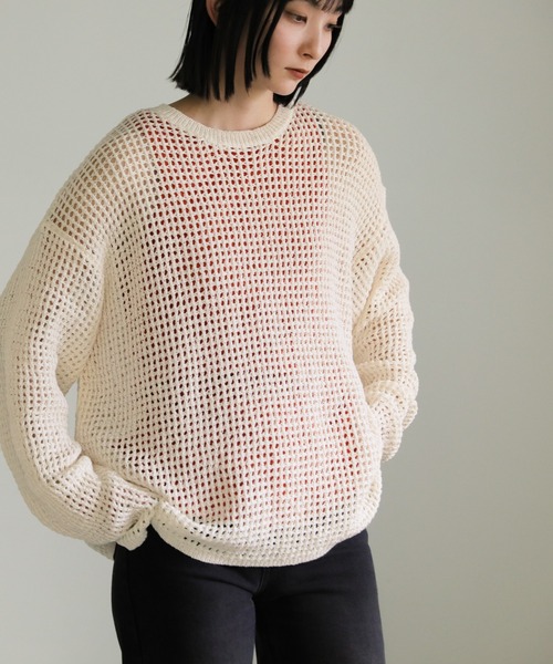 JOURNAL STANDARD - るん様　selectmoca セレクトモカ ニット セーター 新品　未使用 グリッド編みルーズニット（ニット/セーター）｜select MOCA