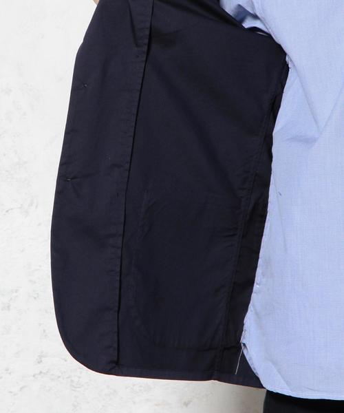 green label relaxing（グリーンレーベルリラクシング）の「□COOLMAX H/B シャツジャケット（テーラードジャケット・メンズ・オリーブ/ネイビー・MEDIUM/LARGE/SMALL/X-LARGE）」の9枚目の写真