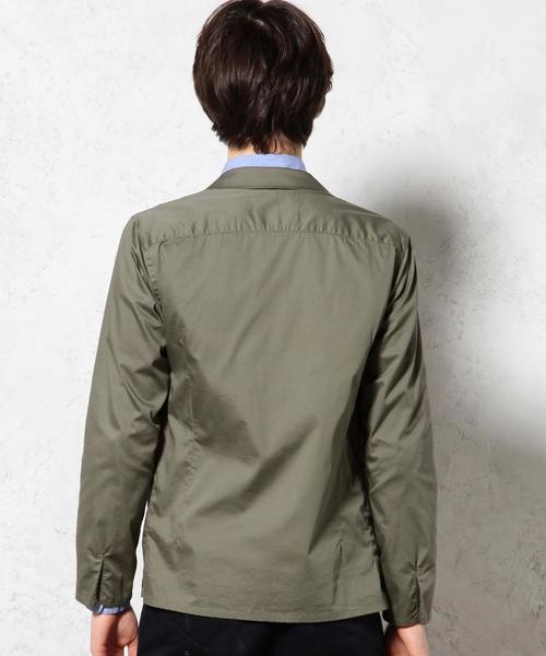 green label relaxing（グリーンレーベルリラクシング）の「□COOLMAX H/B シャツジャケット（テーラードジャケット・メンズ・オリーブ/ネイビー・MEDIUM/LARGE/SMALL/X-LARGE）」の5枚目の写真