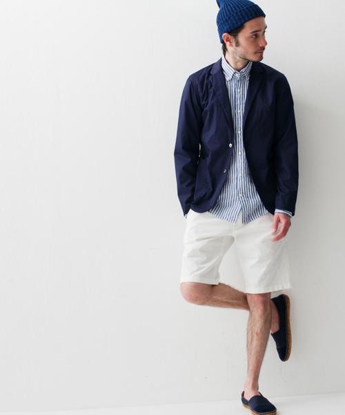 green label relaxing（グリーンレーベルリラクシング）の「□COOLMAX H/B シャツジャケット（テーラードジャケット・メンズ・オリーブ/ネイビー・MEDIUM/LARGE/SMALL/X-LARGE）」の18枚目の写真