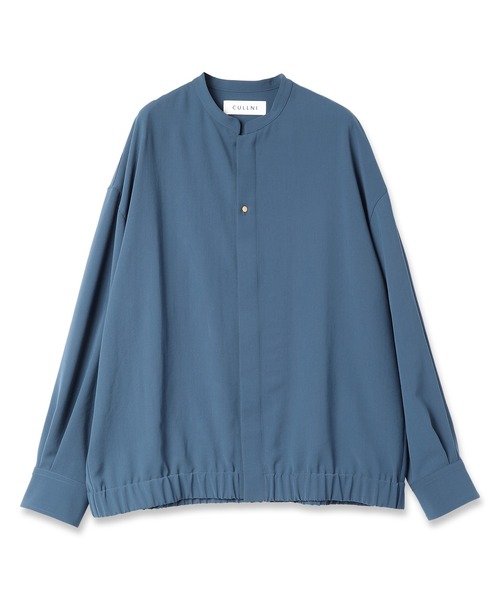 cullni/クルニ シャツ ブルゾン CULLNI クルニ Band Collar Shirt Blouson CHARCOAL 23-SS-015 の通販
