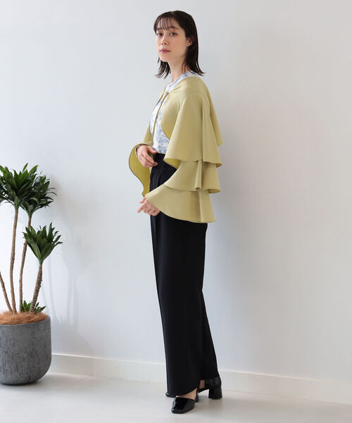 Ray BEAMS（レイビームス）の「Ray BEAMS / ティアード スリーブ 2Way ボレロ（シャツ/ブラウス・レディース・ブラック/ミント・ONE SIZE）」の10枚目の写真