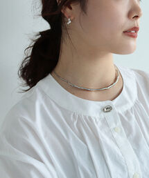 Ray BEAMS | RBS / ニュアンス カーブ ネックレス(ネックレス)