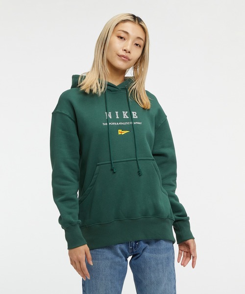 NIKE（ナイキ）の「ナイキ スポーツウェア ウィメンズ オーバーサイズド フリース パーカー / Nike Sportswear Women's Oversized Fleece Hoodie＜XS-2XL 展開＞（パーカー・レディース・グリーン系その他2/クリーム/ブラック・S/L/2XL/M/XL/XS）」の12枚目の写真