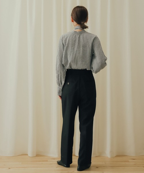 SENSE OF PLACE by URBAN RESEARCH(センスオブプレイスバイアーバンリサーチ)の「センタープレススラックスパンツ(その他パンツ・レディース・ピンク/イエロー/ブラック/ライトベージュ/チャコールグレー・SMALL/MEDIUM/X-SMALL)」の15枚目の写真
