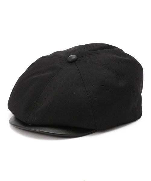 schott（ショット）の「【別注アイテム】CPH/シーピーエイチ/575 LEATHER CASQUETTE/レザー キャスケット（ハンチング/ベレー帽・メンズ・ブラック/チャコール・F）」の15枚目の写真