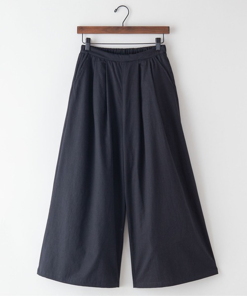 fort point（フォーポイント）の「【FORT POINT/フォートポイント】タック入りワイドパンツ フレアシルエット（その他パンツ・レディース・ブラック/ピンク/ブルー/ライトブラウン・FREE）」の2枚目の写真