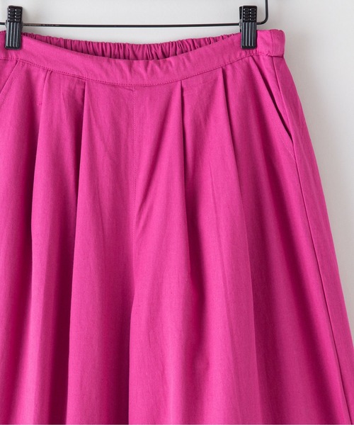 fort point（フォーポイント）の「【FORT POINT/フォートポイント】タック入りワイドパンツ フレアシルエット（その他パンツ・レディース・ブラック/ピンク/ブルー/ライトブラウン・FREE）」の8枚目の写真