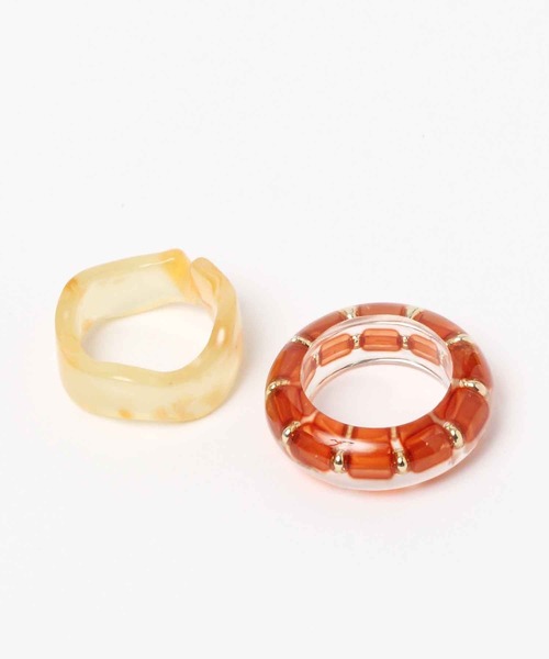 niko and...(ニコアンド)の「ウォッシャブルクリアセットリング(リング・レディース・セージグリーン/ブラック/その他/イエロー/グリーン/ブラウン・0)」の6枚目の写真